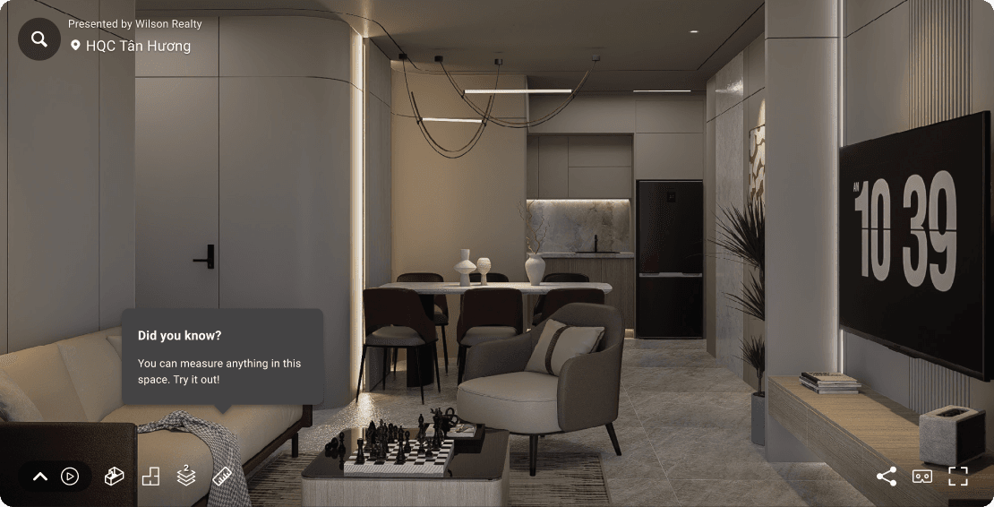 Virtual Tour - Căn hộ 2 phòng ngủ-Tầng 10/Căn 03